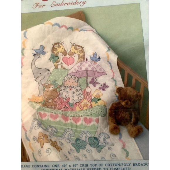 Crib Quilt Top for Embroidery  NWOT - Picture 3 of 4